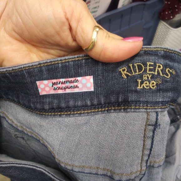 2065 Jeaniemade Size 10 Lee Riders Bell-Bottoms - Picture 5 of 5